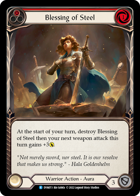 Blessing of Steel (Red) [DYN073] (Dynasty) | Gamers Paradise