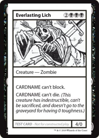 Everlasting Lich (2021 Edition) [Mystery Booster Playtest Cards] | Gamers Paradise