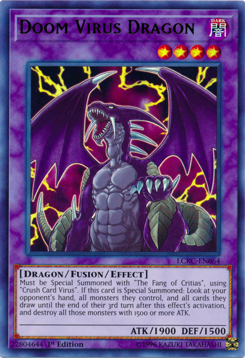 Doom Virus Dragon [LCKC-EN064] Ultra Rare | Gamers Paradise