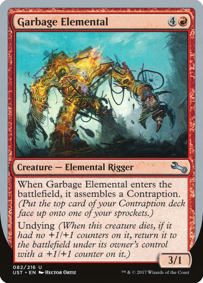 Garbage Elemental (3/1 Creature) [Unstable] | Gamers Paradise