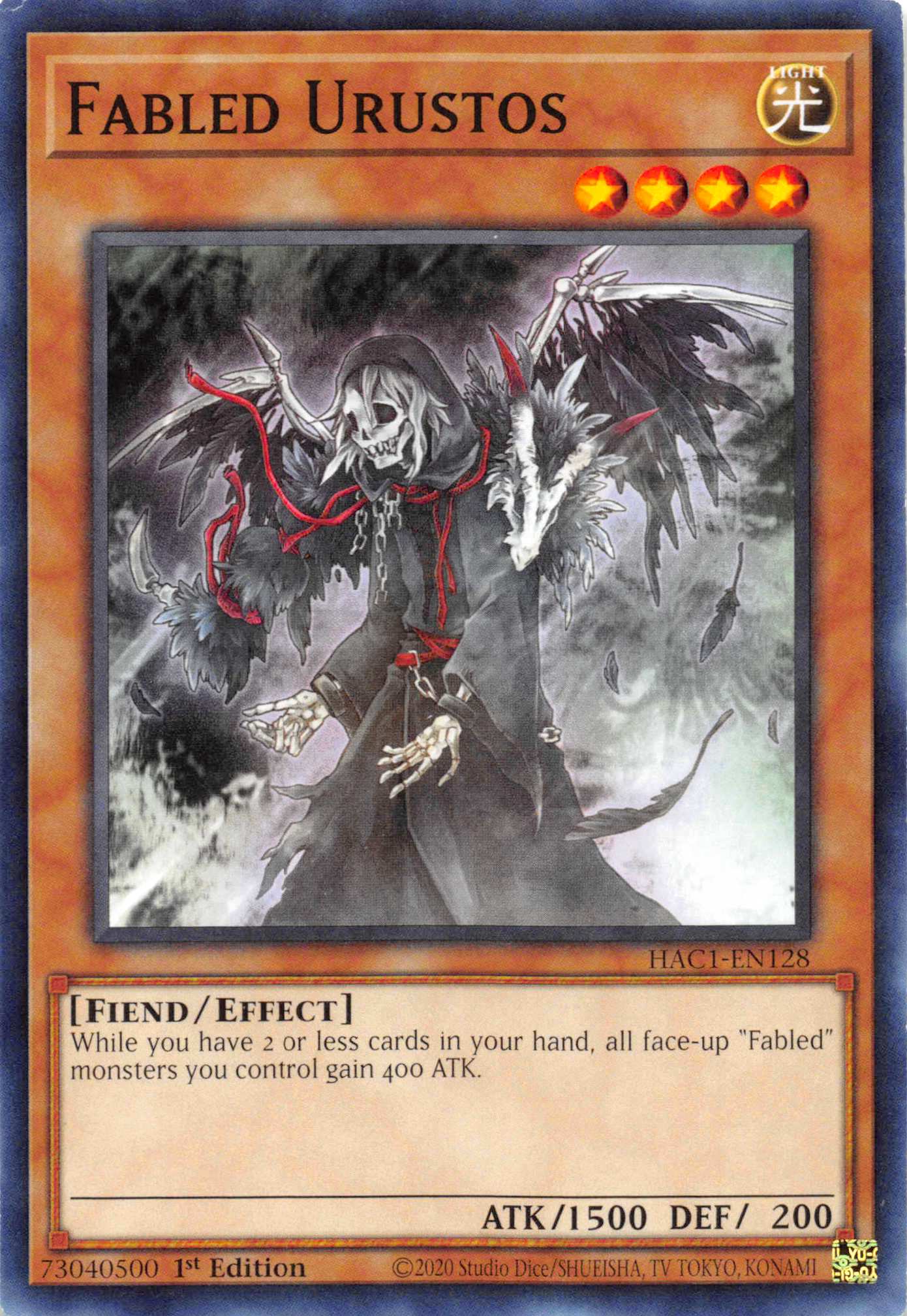 Fabled Urustos (Duel Terminal) [HAC1-EN128] Parallel Rare | Gamers Paradise