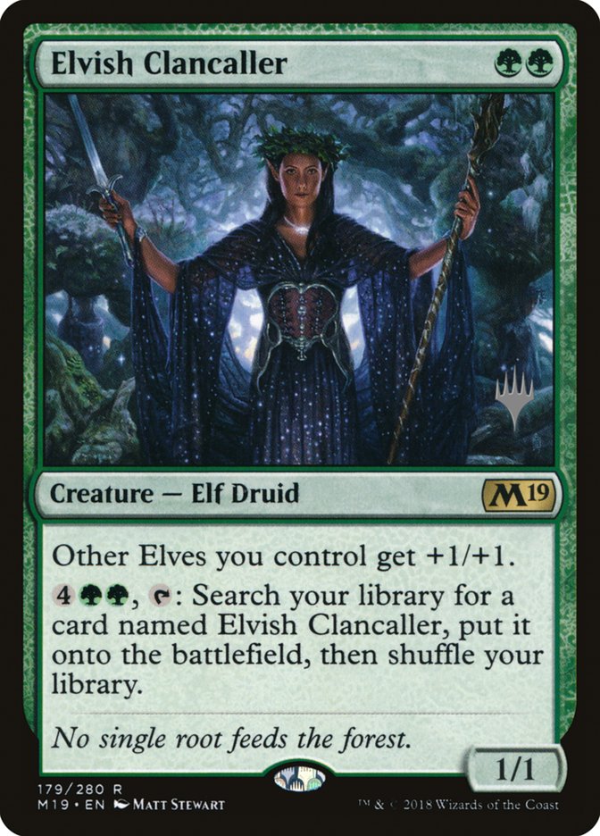 Elvish Clancaller (Promo Pack) [Core Set 2019 Promos] | Gamers Paradise