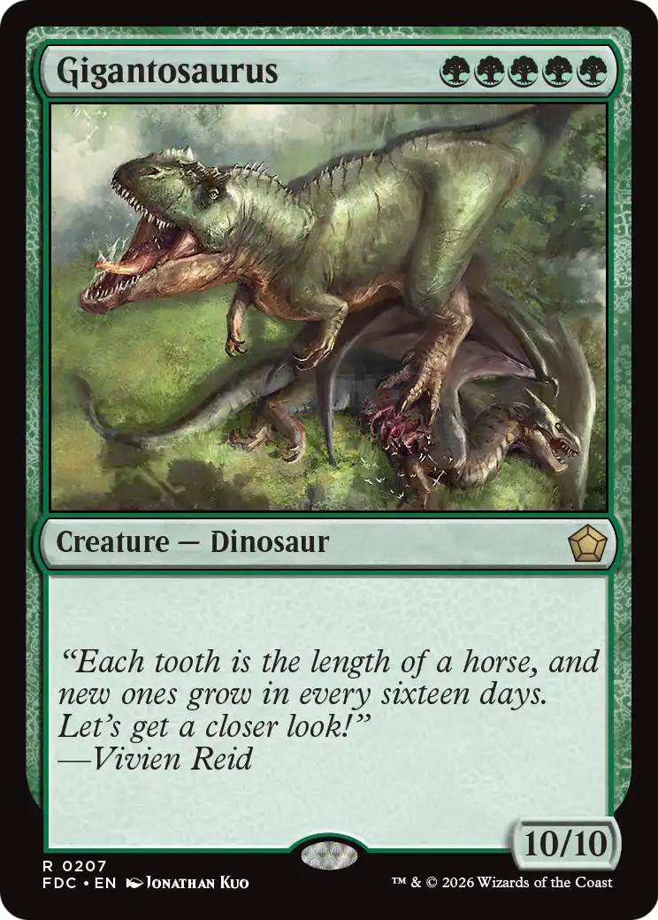 Gigantosaurus [Foundations Commander] | Gamers Paradise