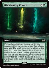 Disorienting Choice (Extended Art) [Duskmourn: House of Horror Commander] | Gamers Paradise