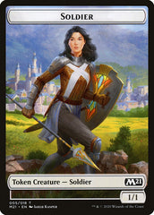 Demon // Soldier Double-Sided Token [Core Set 2021 Tokens] | Gamers Paradise