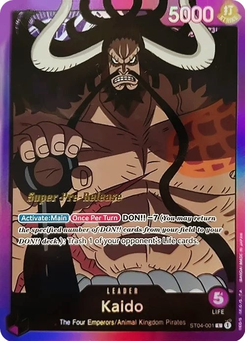 Kaido [Super Pre-Release Starter Deck: Animal Kingdom Pirates] | Gamers Paradise