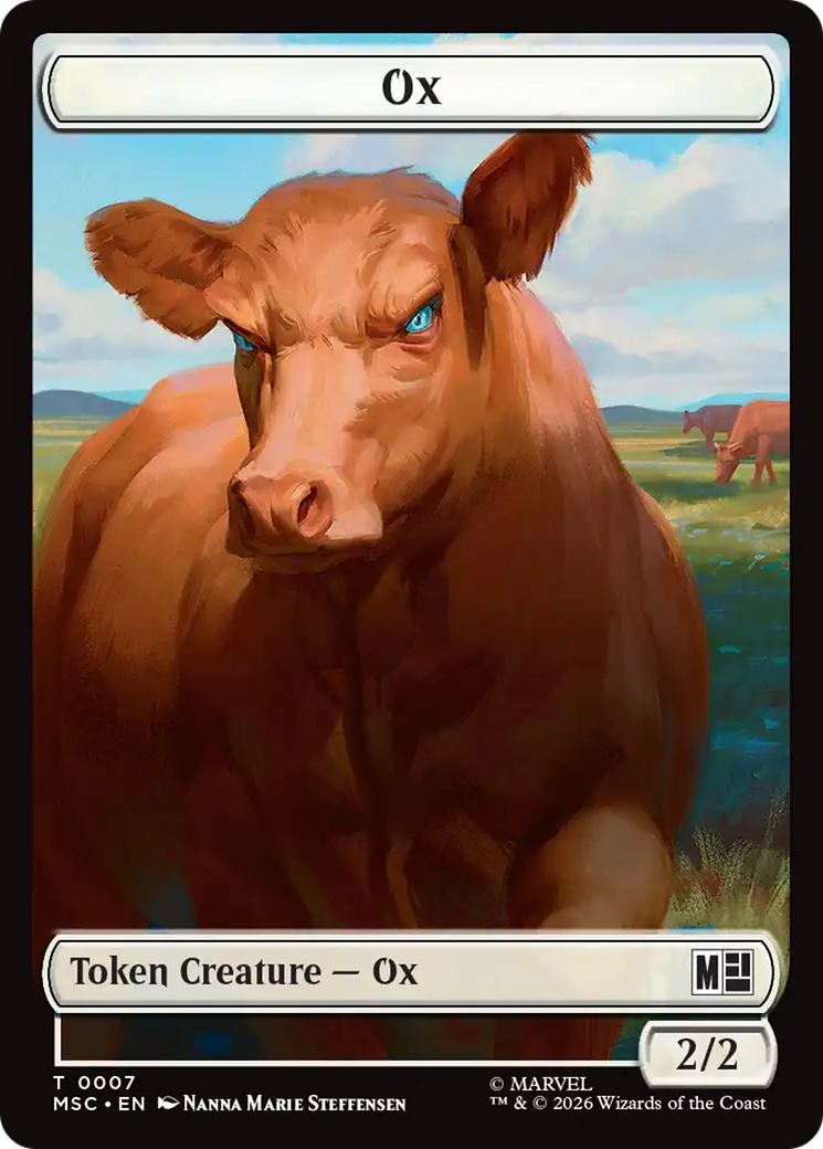 Ox (007) // Construct (014) Double-Sided Token [Marvel Super Heroes Commander Tokens] | Gamers Paradise