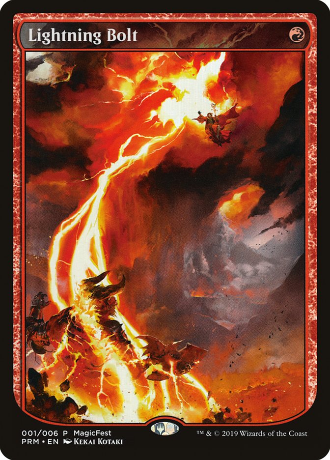 Lightning Bolt (Textless) [MagicFest 2019] | Gamers Paradise