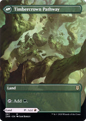 Cragcrown Pathway // Timbercrown Pathway (Borderless Alternate Art) [Zendikar Rising] | Gamers Paradise