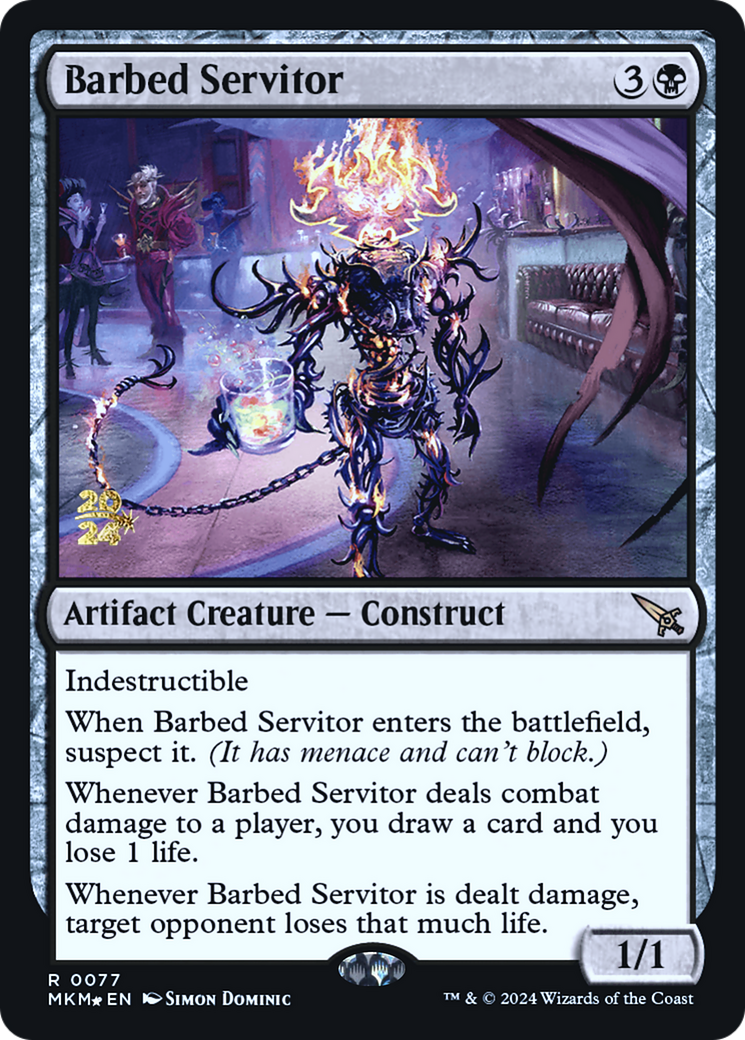 Barbed Servitor [Murders at Karlov Manor Prerelease Promos] | Gamers Paradise