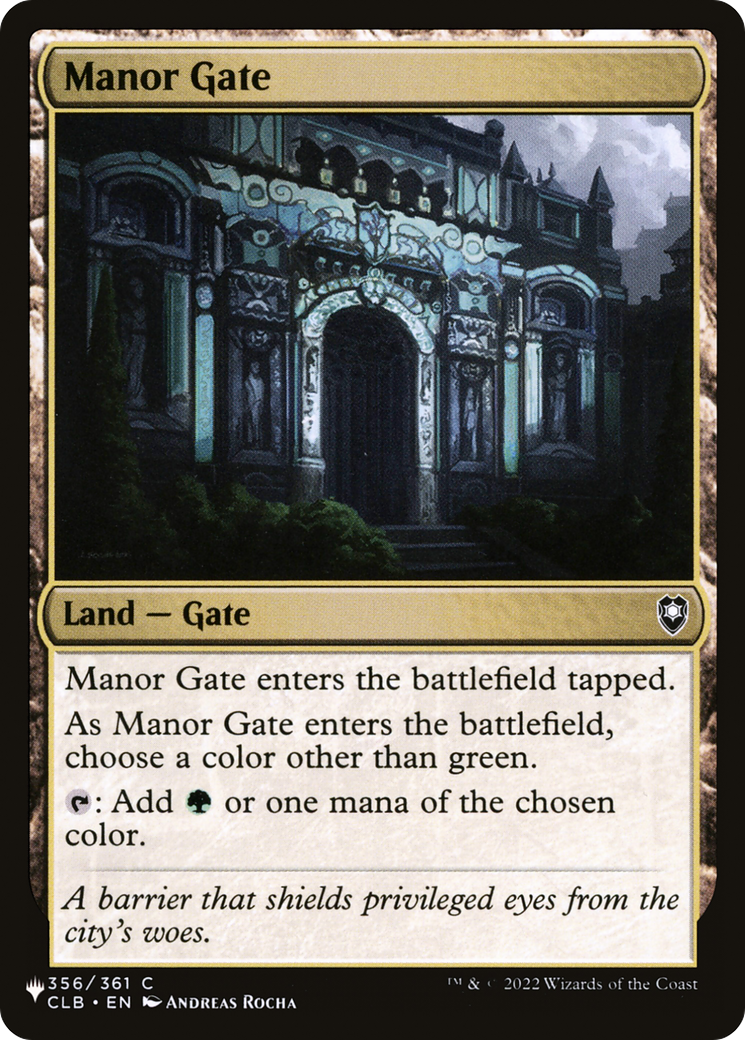Manor Gate [The List] | Gamers Paradise