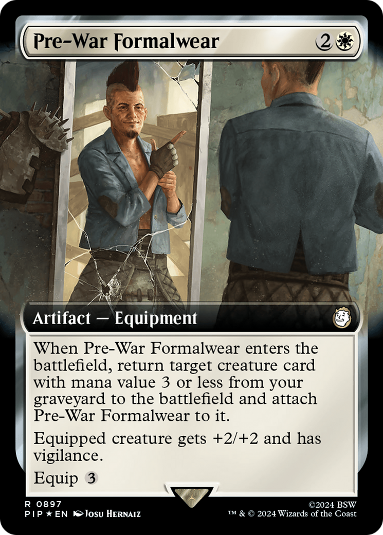 Pre-War Formalwear (Extended Art) (Surge Foil) [Fallout] | Gamers Paradise