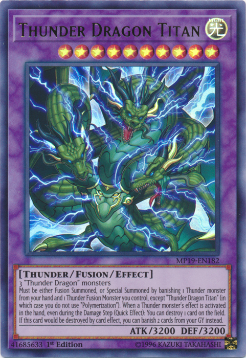 Thunder Dragon Titan [MP19-EN182] Ultra Rare | Gamers Paradise