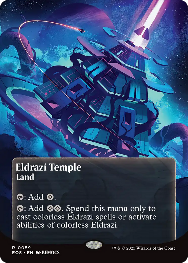 Eldrazi Temple (0059) (Borderless) [Edge of Eternities: Stellar Sights] | Gamers Paradise