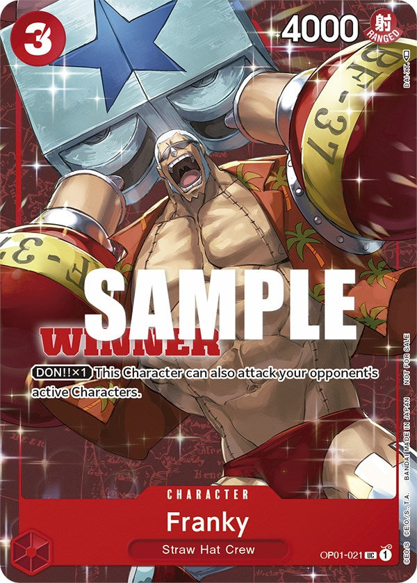 Franky (Tournament Pack Vol. 2) [Winner] [One Piece Promotion Cards] | Gamers Paradise