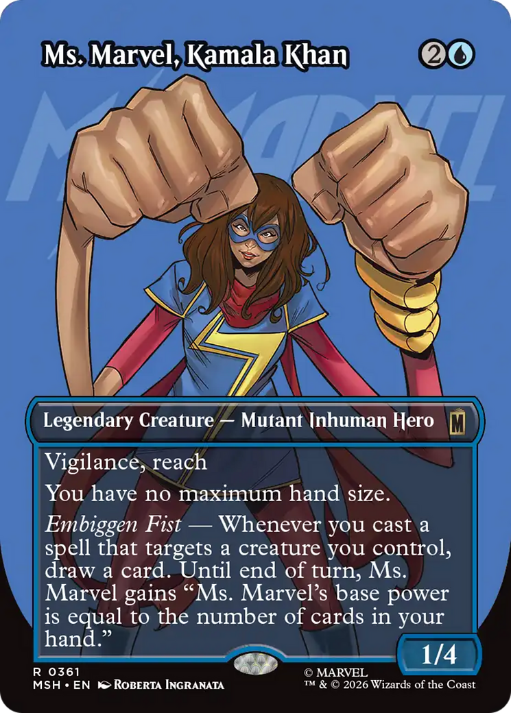 Ms. Marvel, Kamala Khan (Borderless) [Marvel Super Heroes] | Gamers Paradise