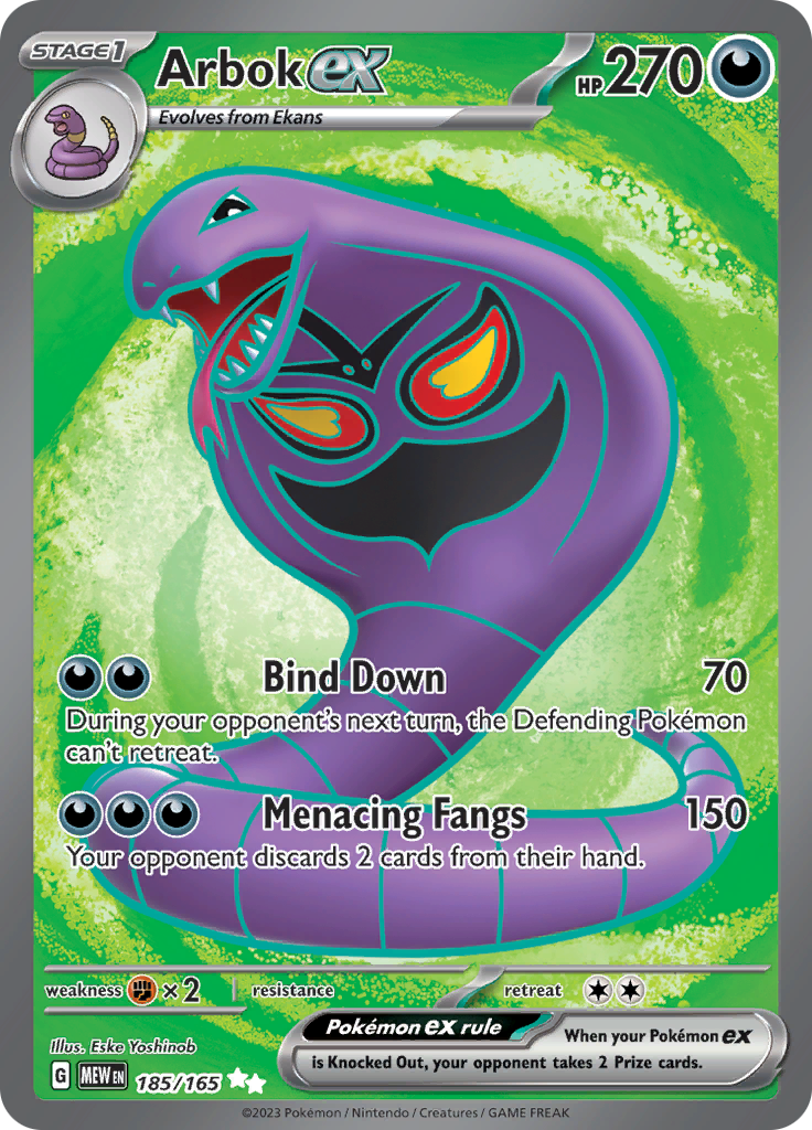 Arbok ex (185/165) [Scarlet & Violet 151] | Gamers Paradise