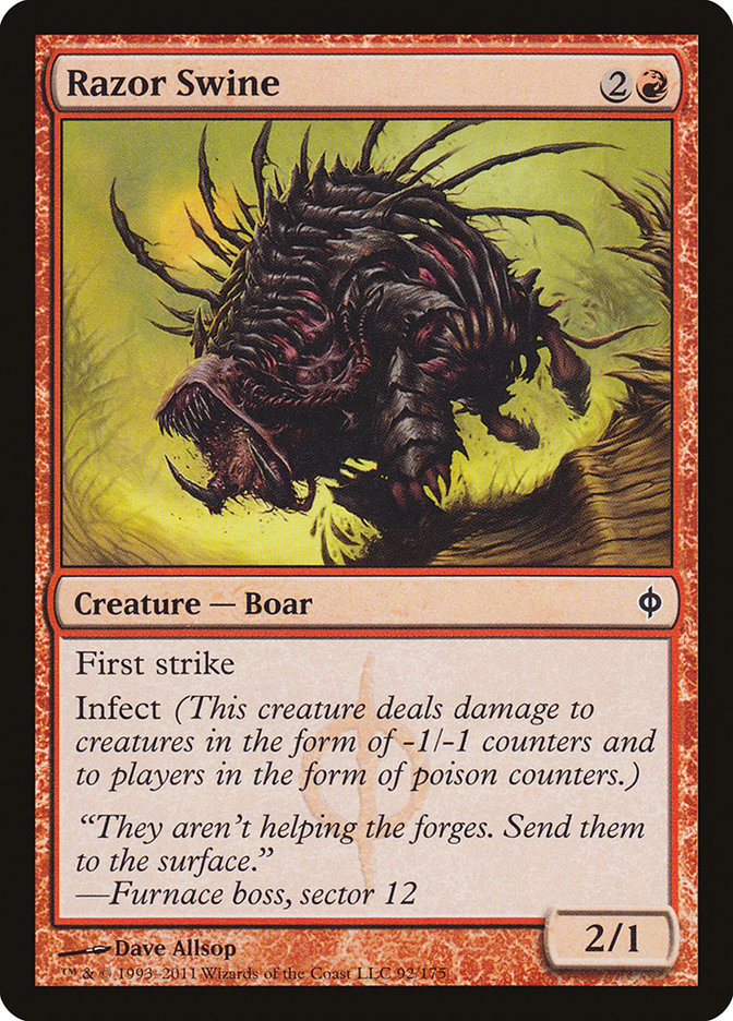 Razor Swine [New Phyrexia] | Gamers Paradise