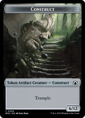 Phyrexian Golem // Construct Double-Sided Token [March of the Machine Commander Tokens] | Gamers Paradise