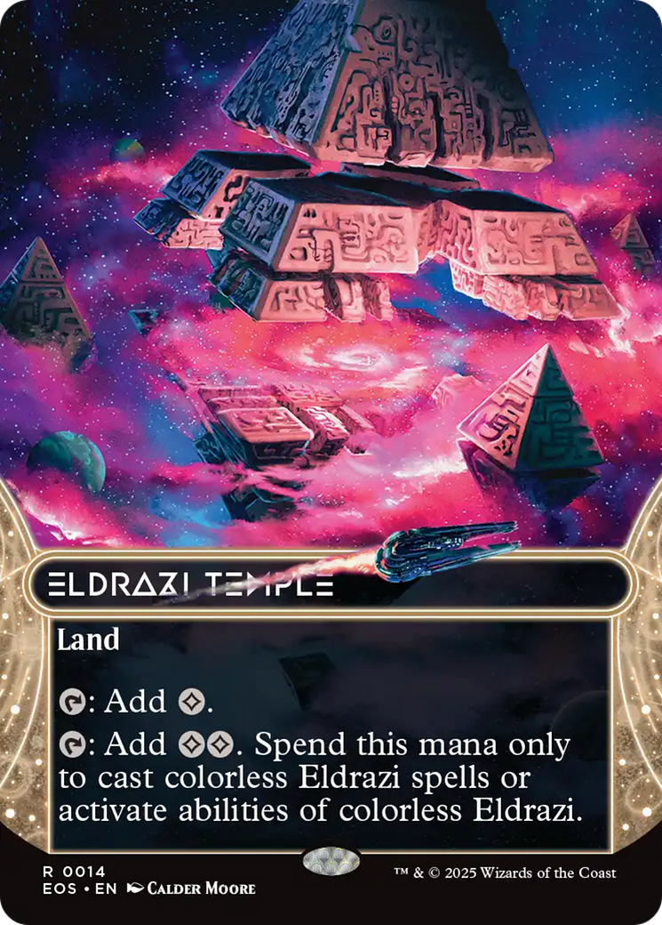 Eldrazi Temple (0014) (Borderless) [Edge of Eternities: Stellar Sights] | Gamers Paradise