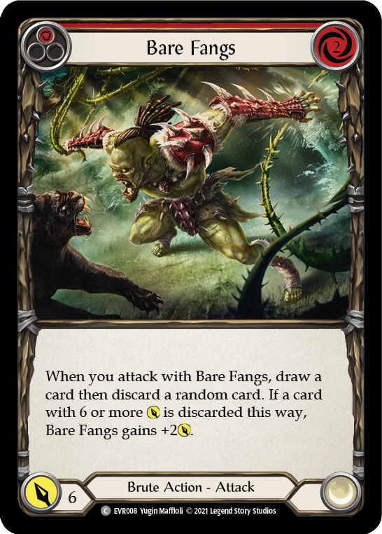 Bare Fangs (Red) [EVR008] (Everfest)  1st Edition Normal | Gamers Paradise