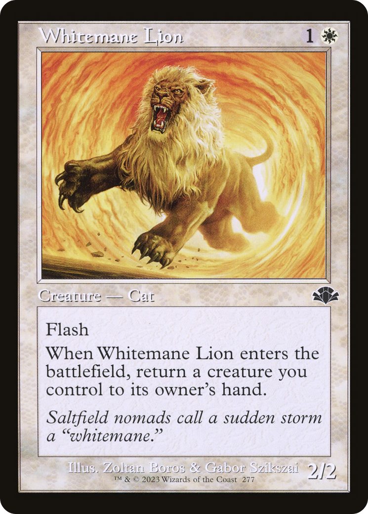 Whitemane Lion (Retro) [Dominaria Remastered] | Gamers Paradise