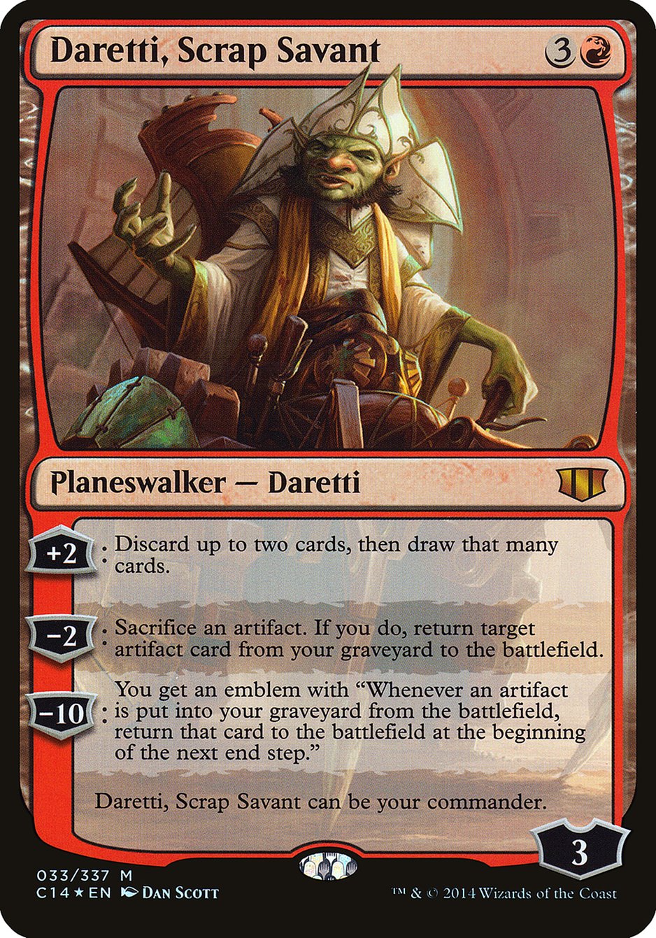 Daretti, Scrap Savant (Oversized) [Commander 2014 Oversized] | Gamers Paradise