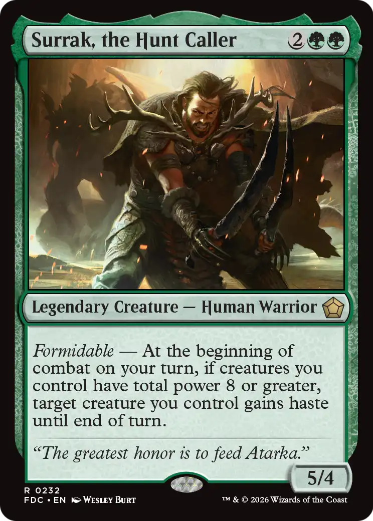 Surrak, the Hunt Caller [Foundations Commander] | Gamers Paradise