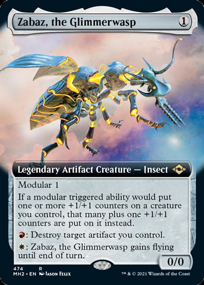 Zabaz, the Glimmerwasp (Extended Art) [Modern Horizons 2] | Gamers Paradise