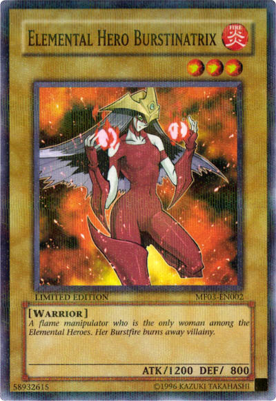 Elemental Hero Burstinatrix [MF03-EN002] Parallel Rare | Gamers Paradise