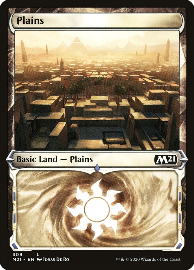 Plains (309) (Showcase) [Core Set 2021] | Gamers Paradise