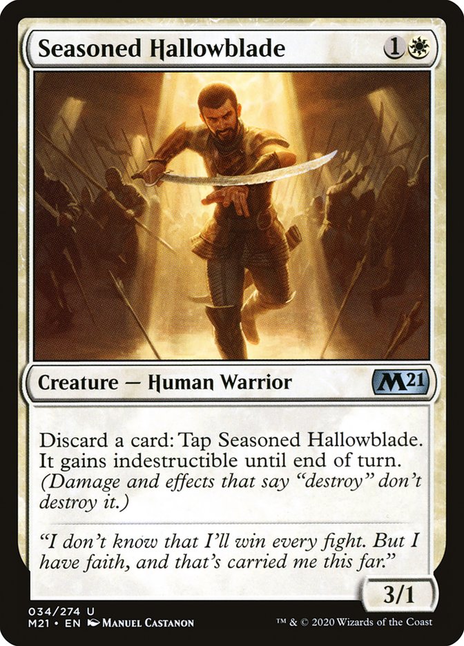 Seasoned Hallowblade [Core Set 2021] | Gamers Paradise