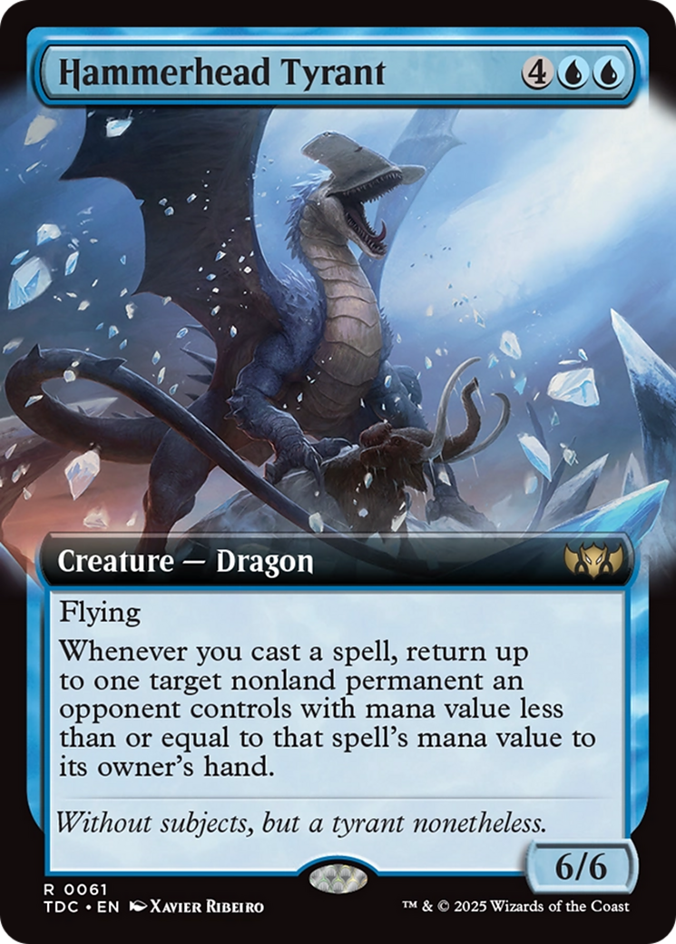 Hammerhead Tyrant (Extended Art) [Tarkir: Dragonstorm Commander] | Gamers Paradise