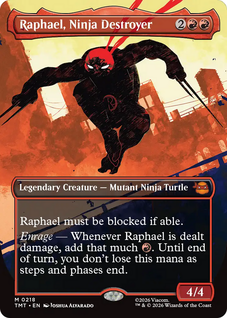 Raphael, Ninja Destroyer (Borderless) [Teenage Mutant Ninja Turtles] | Gamers Paradise