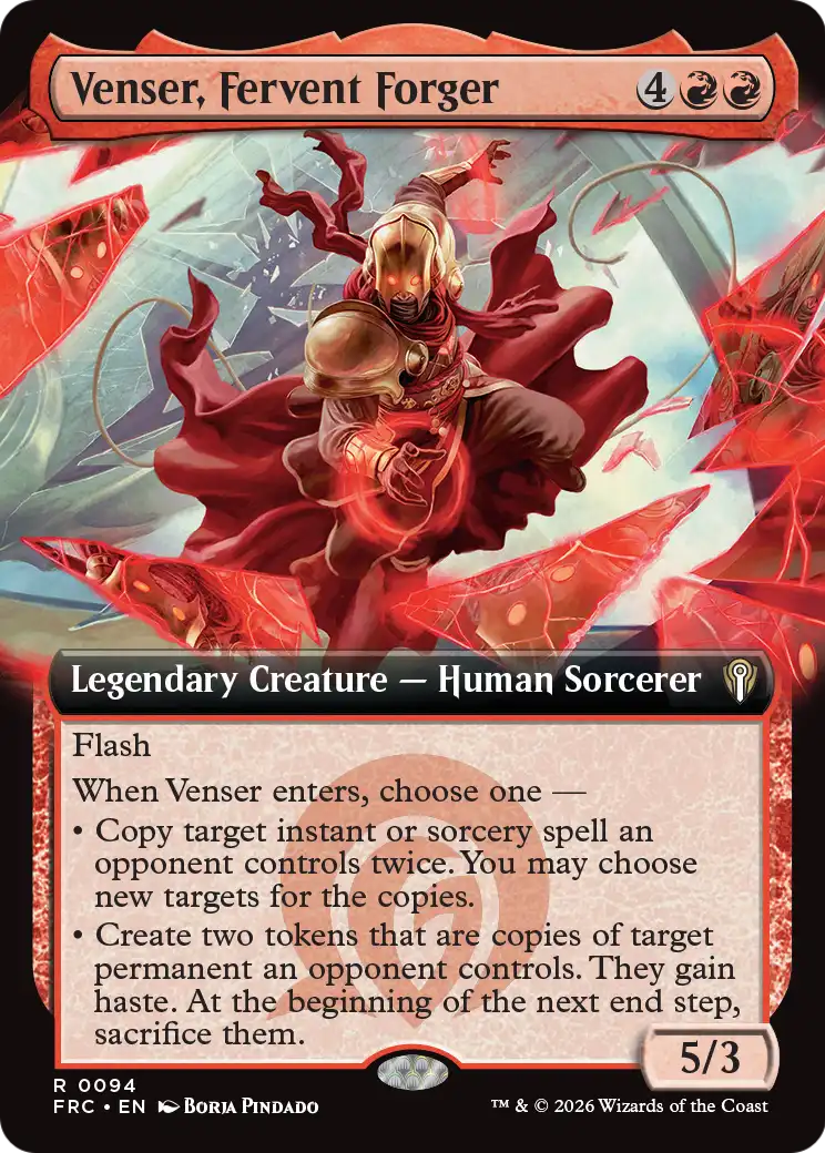 Venser, Fervent Forger (Extended Art) [Reality Fracture Commander] | Gamers Paradise