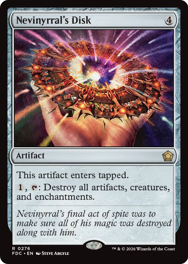 Nevinyrral's Disk [Foundations Commander] | Gamers Paradise
