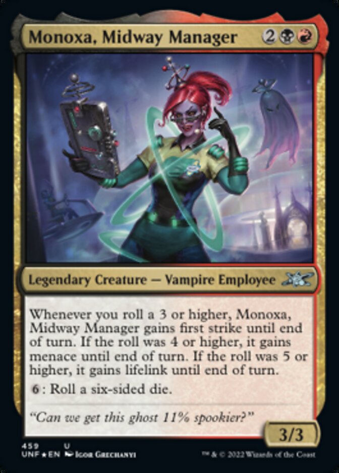 Monoxa, Midway Manager (Galaxy Foil) [Unfinity] | Gamers Paradise