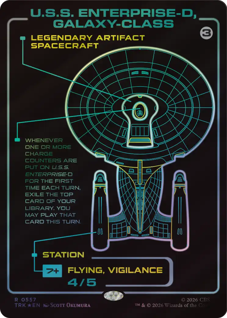 U.S.S. Enterprise-D, Galaxy-Class (Surge Foil) [Star Trek] | Gamers Paradise