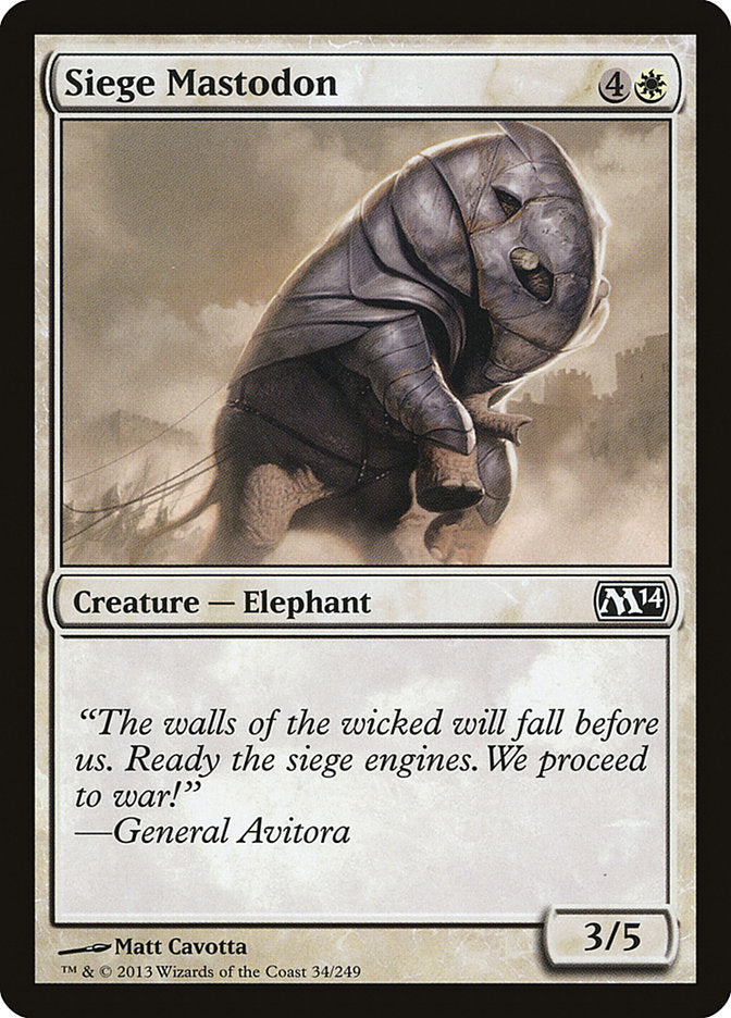 Siege Mastodon [Magic 2014] | Gamers Paradise