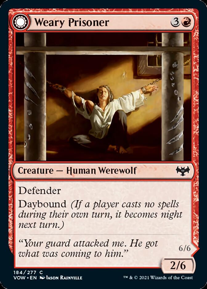 Weary Prisoner // Wrathful Jailbreaker [Innistrad: Crimson Vow] | Gamers Paradise