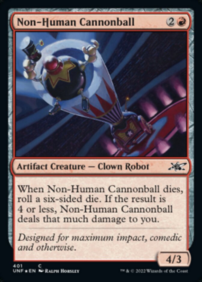Non-Human Cannonball (Galaxy Foil) [Unfinity] | Gamers Paradise