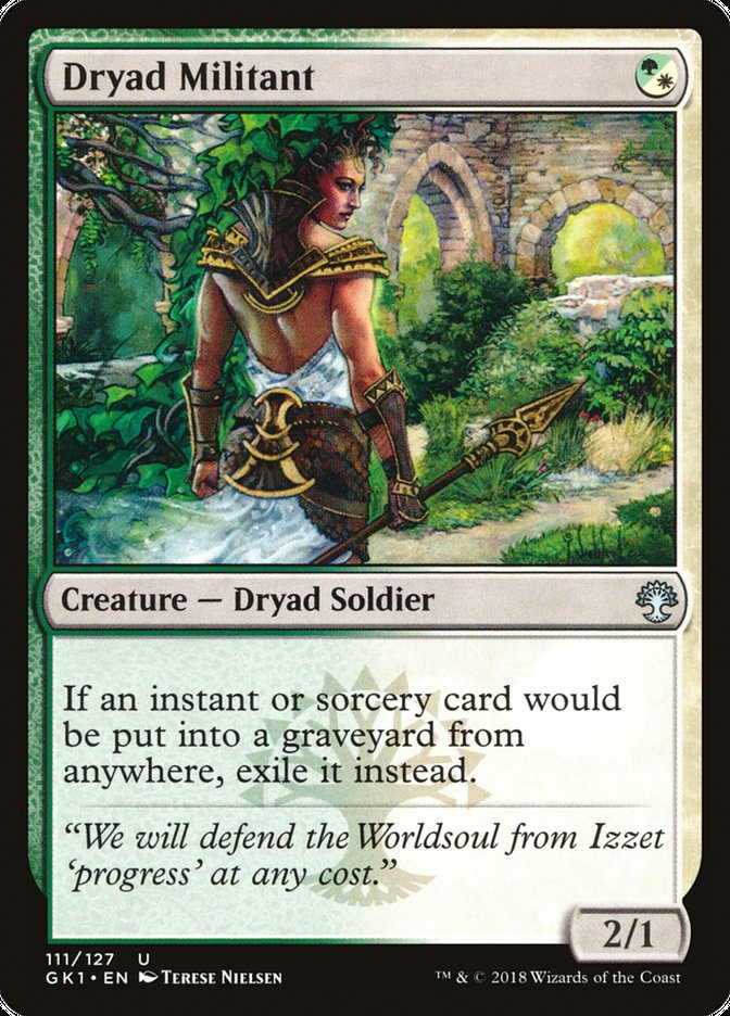 Dryad Militant [Guilds of Ravnica Guild Kit] | Gamers Paradise