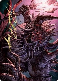 Dream Devourer Art Card (Gold-Stamped Signature) [Kaldheim Art Series] | Gamers Paradise