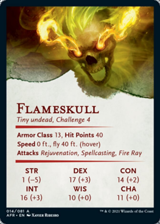 Flameskull Art Card [Dungeons & Dragons: Adventures in the Forgotten Realms Art Series] | Gamers Paradise