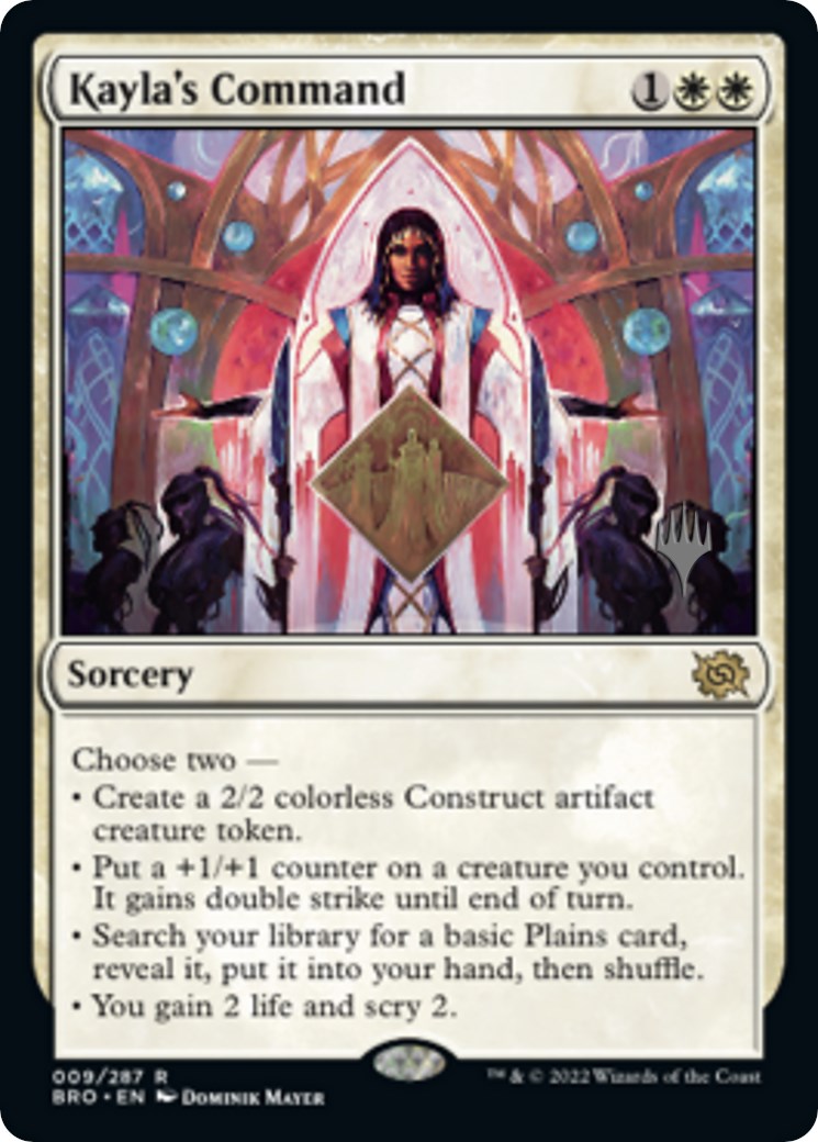 Kayla's Command (Promo Pack) [The Brothers' War Promos] | Gamers Paradise