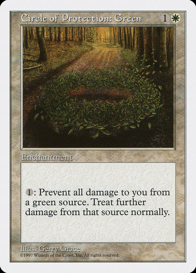 Circle of Protection: Green [Fifth Edition] | Gamers Paradise