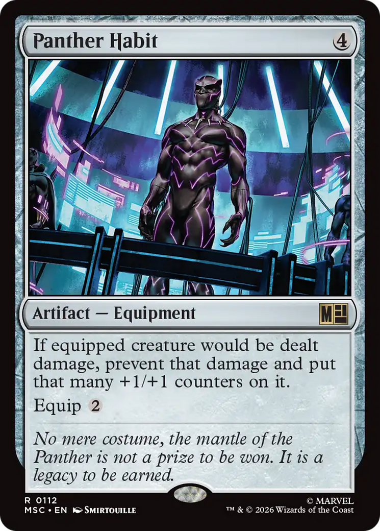 Panther Habit (Surge Foil) [Marvel Super Heroes Commander] | Gamers Paradise