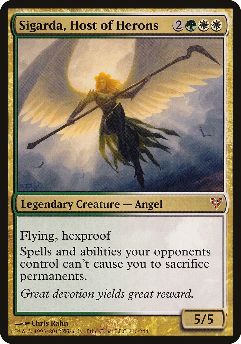 Sigarda, Host of Herons (Oversized) [Open the Helvault] | Gamers Paradise