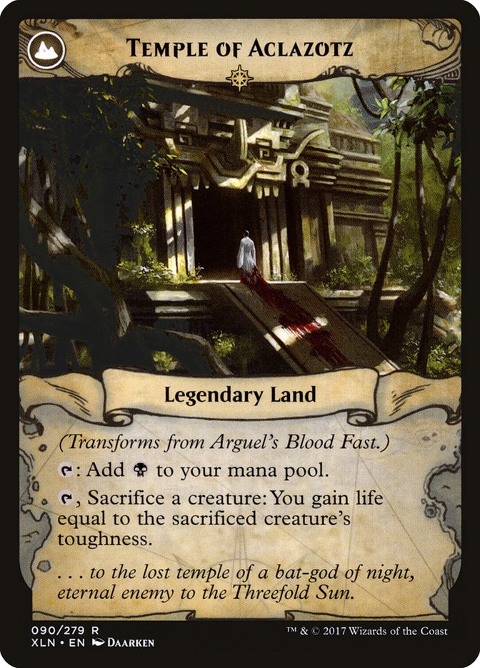 Arguel's Blood Fast // Temple of Aclazotz [Ixalan] | Gamers Paradise
