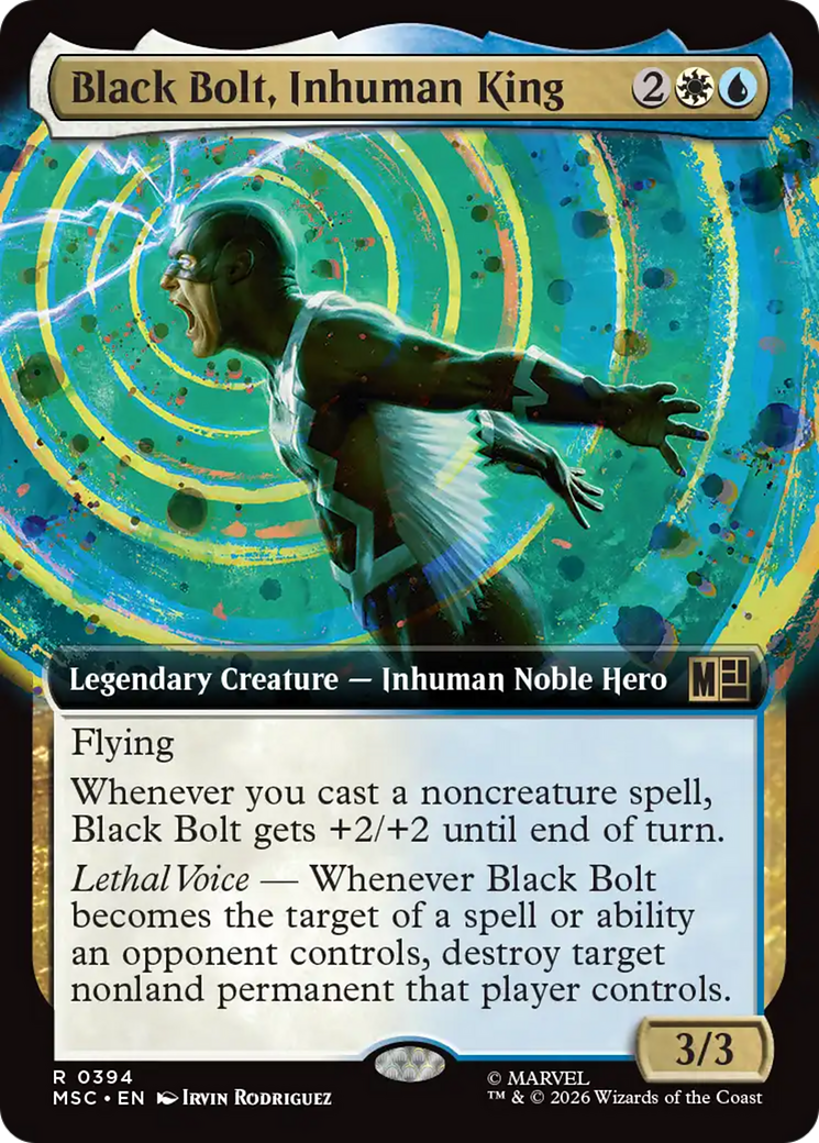 Black Bolt, Inhuman King (Extended Art) [Marvel Super Heroes Commander] | Gamers Paradise